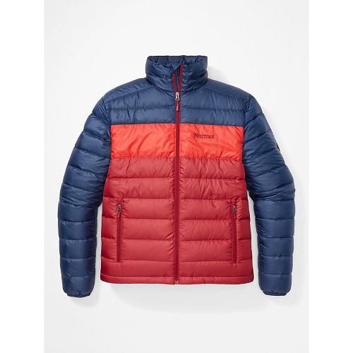 Marmot Down Jacket Navy NZ - Ares Jackets Mens NZ2018546